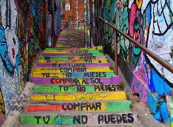 Street Art in Valparaíso: Ein Spaziergang durch eine bunte Kunstlandschaft